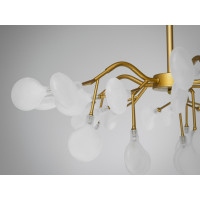 Люстра декоративная  30 лампочки, золото сатин Diasha 886-30AGD