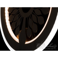 Стильний світлодіодний світильник з орнаментом, 20 Вт, чорний Diasha 952BK