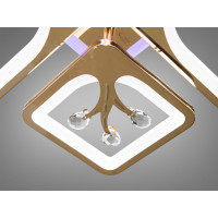 Стельова декоративна LED люстра з комбінованим освітленням, 100W Diasha 8157/2+2GLED3colordimmer
