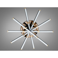 Стельова світлодіодна люстра MX7805 біла 75W три акрилові кільця Diasha SX8256/5BK