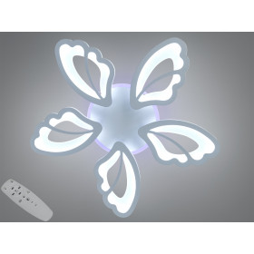 Стельова люстра LED біла 50Вт пульт 3 модулі Diasha 8166/5WHLED3colordimmer