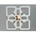 Потолочная светодиодная люстра 130W Diasha 2205/4+4GLED3colordimmer