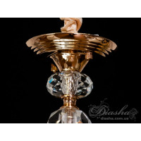 Люстра в спальню золотая 15W Diasha 8329/3G3000K
