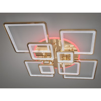 Сучасна LED люстра з пультом, диммером та підсвіткою, 225W, хром Diasha 8160/8GLED3colordimmer
