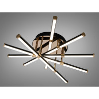 Стельова світлодіодна люстра MX7805 біла 75W три акрилові кільця Diasha SX8256/5BK