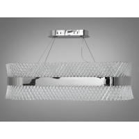 Кришталева красуня, світлодіодна люстра витягнутої форми, 75 Вт Diasha 7002/800x300CH