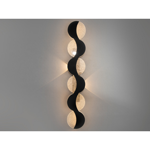 Гармонійне світлодіодне бра, 30 Вт, чорний Diasha 9091/600BK