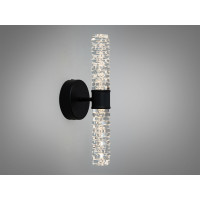 Настінний LED світильник бра 5 Вт чорний скло Diasha B1789BK