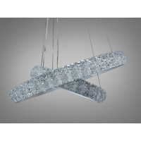 Вишукана світлодіодна люстра підвіс з пультом, димером, 120 Вт, золото Diasha D2518-600+400WHdimmer