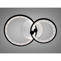 Светодиодная люстра с пультом 55W, черная Diasha 8180/2BKLED3colordimmer