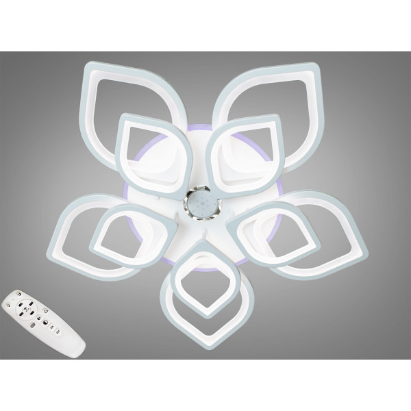 Потолочная светодиодная люстра с музыкой и пультом Diasha 8073/5+5WH MP3 LED 3color dimmer