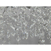 Приваблива кришталева люстра підвіс витягнутої форми, 12 ламп Diasha 1607-L1200x500CH