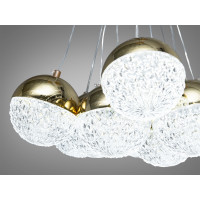 Сучасна світлодіодна люстра підвіс, 120 Вт, золото Diasha 2379G