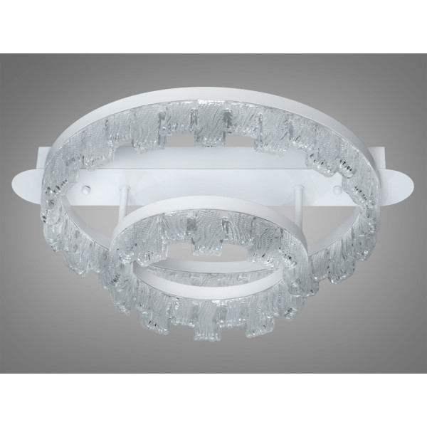 Світлодіодна стельова люстра кільця біла 55 Вт Diasha MX78205/400+200WH