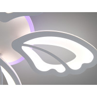 Стельова люстра LED біла 50Вт пульт 3 модулі Diasha 8166/5WHLED3colordimmer