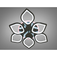 Cветодиодная люстра Diasha S8073/4+4BHR LED 3color dimmer