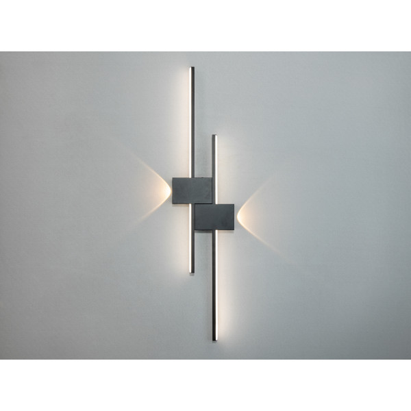 Оригінальне лінійне світлодіодне бра, 30W, чорне Diasha 1562/800BK