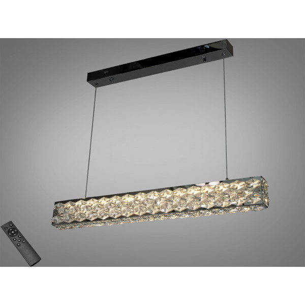 Кришталева світлодіодна люстра-підвіс, 70W Diasha 7891/800CH