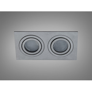 Здвоєний точковий світильник поворотний, серія "Аluminium", чорний Diasha PMR-201-S-2-GR