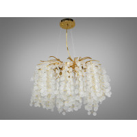 Сучасна кришталева люстра "Гліцинія" Diasha 602-600GD