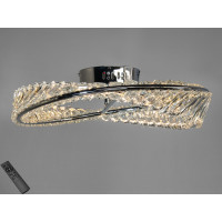 Вишукана світлодіодна люстра із кришталю , 55Вт, хром Diasha 562/500CH