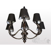 Люстра в зал с абажуром Diasha 19041/6BHR Люстра в зал с абажуром Diasha 19041/6BHR