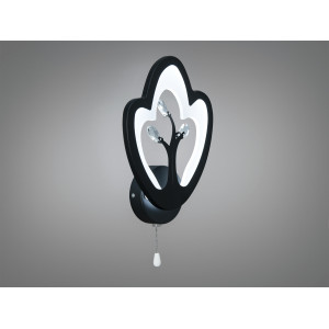 Настінне бра LED Diasha чорне 17 Вт з ланцюжком Diasha 8148/1BK