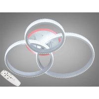 Дизайнерська пристельова LED люстра з пультом, диммером, 100W, біла Diasha 2370WHLED3colordimmer Дизайнерська пристельова LED люстра з пультом, диммером, 100W, біла Diasha 2370WHLED3colordimmer