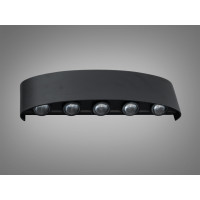 Світильник фасадний LED чорний 4 Вт 4 промені Diasha DFB-3205BK