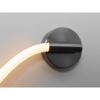 Світлодіодний настінний світильник Мотузка, 18 Вт, чорний хром Diasha 9601-BHR