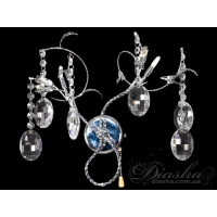 Вишукане, елегантне, стильне галогенове бра, хром Diasha 8037/2HR