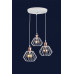 Люстра светильник в стиле лофт на три лампы Levistella 756PR108F-3 WH RG (300)