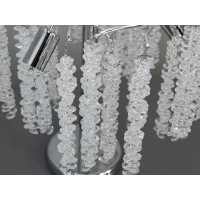 Настільна лампа Серія Глициния хром кришталеві підвіски три джерела світла 605-3TCH Diasha 605-3TCH