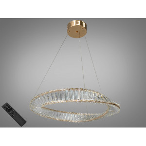 Вишукана світлодіодна люстра із кришталю , 72 Вт, золото Diasha 548/600G