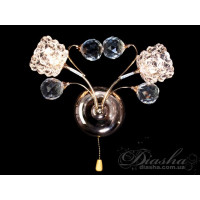 Добірне, вишукане бра з галогенними лампами, колір-золото Diasha 8342/2GGALOGEN