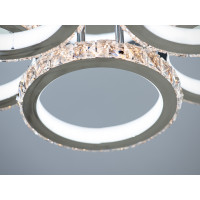 Люстра потолочная хрустальная с пультом управления Diasha 8306/3+3LED3colordimmer 