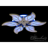 LED люстра Diasha з димером сіра 105W 6 модулів Diasha 8028/6GRLED3colordimmer