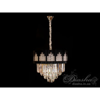 Люстра с хрусталем Diasha 9019B-BK+HR