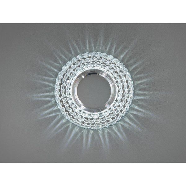 Кришталевий точковий світильник із вбудованим led підсвічуванням Diasha 2093 Кришталевий точковий світильник із вбудованим led підсвічуванням Diasha 2093