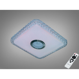 LED стельова люстра біла 45 Вт з Bluetooth колонкою Diasha DB-8501C/280x280RGB+MP3