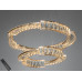 Люстра LED Diasha золото 2 кільця 60-40 см пульт Diasha 552/600+400G