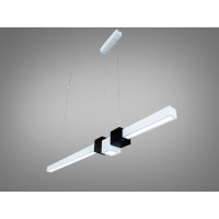 Підвісна LED люстра Diasha чорна 58 Вт 10 м² Diasha 7528/1000WH