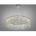 Кришталева LED люстра підвісна хром 104Вт 18м² Diasha 582/800CH