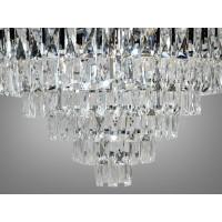 Подвесная люстра в зал на 18 ламп Diasha 9001-950BK+CH