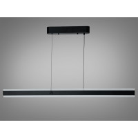 Світлодіодна лінійна люстра підвіс над столом, 40 Вт, сіра Diasha XH1003/1200BK