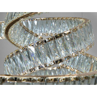 Дизайнерська новинка, кришталева світлодіодна люстра на тросах, 175W Diasha 531/800G