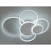 Унікальна стельова світлодіодна люстра з пультом, 115Вт, біла Diasha 2448WHdimmer