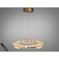 LED люстра підвісна золото 70 Вт пульт 12 м² Diasha 552/500G