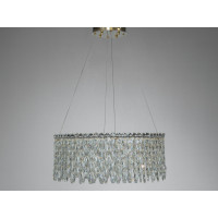 Світлодіодна люстра Diasha золото 83 Вт до 15 м² Diasha 582/600G