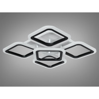 Пристельова світлодіодна люстра з підсвіткою, 65W, чорна Diasha MX2400/4+1SBKLED3colordimmer